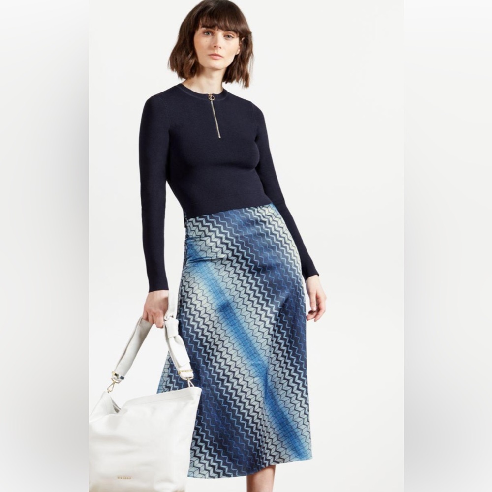 Ted Baker Ionaaa Mockable Slip Dress- Navy  NWT